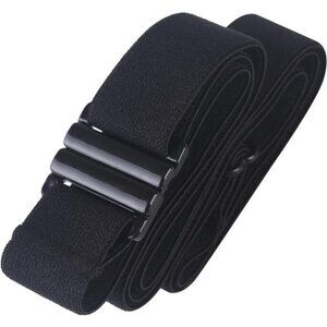 No Show Belt Stretch Elastic Flat Buckle Invisible Belt for Leggings Jeans Dress